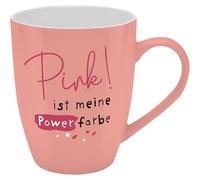 H:)PPY life Tasse avec motif imprimé « Pink ist meine Power Farbe », avec banderole