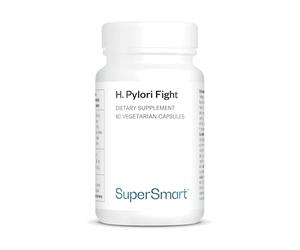 H. Pylori Fight - Lactobacillus Reuteri - Aide à Combattre Helicobacter Pylori - Contribue à Atténuer les Problèmes Liés à l'Estomac - Sans OGM - Sans Gluten - Supersmart