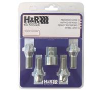 H&r Écrous pour Jantes Verrouillage de Jante Lot M12x1, 5x28mm Cone Composite