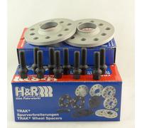 H&R 20mm Double Kit Élargisseurs Voies Argent Pour Audi R8 Type 42 42A