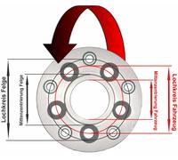 H&R Adaptateur De Trou VA+HA 5x120mm/65,0 Vers Jante 5x130mm/71,6 40/50mm