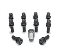 H&R Boulons De Roue + Serrure 1SET Noir M14x1,5x39 Boule R13 B1453903SET|1