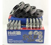 H&R Double Largeur de voie 90/90 mm Noir pour A3 A4 A6 A8 TT