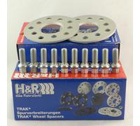 H&R Élargissement 10mm Argent pour Audi A2 A3 Tt Ibiza Leon Skoda Fox Golf