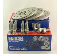 H&R Élargissement De Voie 10Mm Argent Pour Golf Bora Beetle Passat Polo