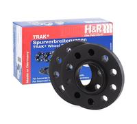 H&R Set des espaceurs de roues Système-DR 30mm par essieu - Cartouche de boulon 5x112 - Moyeu 66,5mm - Taille de boulon M14x1,5 - compatible avec Audi A4 Allroad B8/Mercedes - Noir