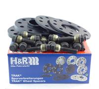 H&R Élargisseur de voie B957161-05 ABE pour Porsche 10 mm Noir