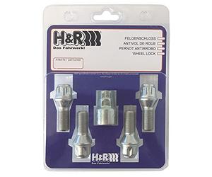 H&R HR 1252801KEY4 Cales/Boulonnerie et Accessoires, Argent
