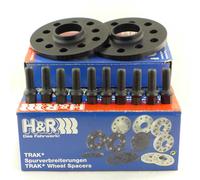 H&R Rallonge De Voie 46mm Noir Pour G-Modell Avec Boulons Noirs