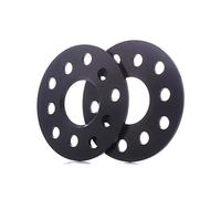 H&R Set des espaceurs de roues Système-DR 10mm par essieu - Cartouche de boulon 5x112 - Moyeu 57,1mm - Taille de boulon M14x1,5 - compatible avec Audi/Bentley/Ford/Seat/Skoda/Volkswagen - Noir