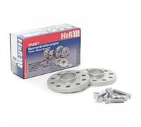 H&R Set des espaceurs de roues Système-DR 6mm par essieu - Cartouche de boulon 5x100 - Moyeu 57,1mm - Taille de boulon M14x1,5 - compatible avec Audi/Seat/Skoda/Volkswagen