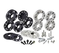 H&R Set des espaceurs de roues Système-DRA 70mm par essieu - Cartouche de boulon 5x120 - Moyeu 65,0mm - Taille de boulon M14x1,5 - compatible avec Volkswagen - Noir
