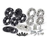H&R Set des espaceurs de roues Système-DRM 130mm par essieu - Cartouche de boulon 5x130 - Moyeu 71,6mm - Taille de boulon M14x1,5 - compatible avec Porsche - Noir