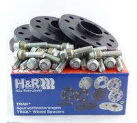 H&R Spurverbreiterung V HA ABE Pour Porsche Macan Typ 95B 20/24mm Noir/SI