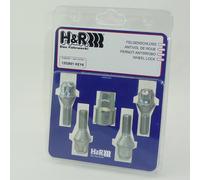 H&R Verrous De Jante Ensemble M12x1,5x26mm Conique 1252601KEY4|1