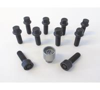 H&R Vis De Roue + Boulon De Serrage 1SET Noir M14x1,5x43 R14
