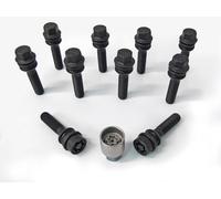 H&R Vis De Roue + Boulons De Verrouillage Noir M14x1,5x54 R14 1SET