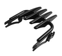 H RUO Porte-Bagages Stealth, Noir, Amovible, Compatible avec Harley Davidson Street Glide Road Glide Road King Electra Glide Ultra Limited 2009-2024