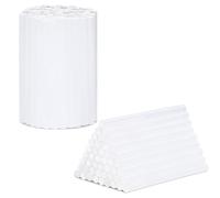 H&S Baton de Colle Chaude pour Pistolet à Colle - 120 pcs - 7mm x 100mm Recharge Colle a Fondre en Résine EVA - Bâton Adhésif Clair pour Bricolage et Arts Créatifs