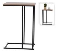 H&S Collection Table d'appoint avec dessus en MDF naturel et noir, table d'accent,,, table de téléphone 445863 Multicolore G