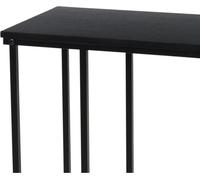 H&S Collection Table d'appoint avec plateau MDF Noir
