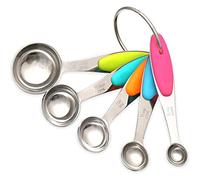 H&S Cuillères à café en acier inoxydable pour la cuisson et la cuisson Ensemble de 5