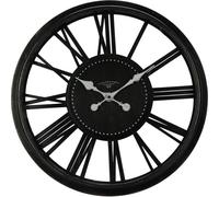 H&S Decoration | Horloge murale grande - 50,4 cm - Design élégant - Avec chiffres romains et pile AA