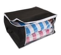 H&S Decoration Housse à vêtements Accessoires 60x30x45 cm Boîte de rangement noire