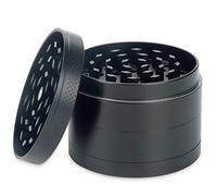 H&S Grinder en Metal - 4 Pièces - Broyeur Fin Non-Collant - Moulin à Herbe avec Collecteur de Pollen & Couvercle Magnétique - Broyeur à Herbes & Tabac Haute Qualité