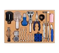 H&S Kit Reparation Montre - 155pcs - Outils Démontage Maillons, Aiguilles & Dos - Outil Ajustement du Bracelet - Boitier Imperméable - Horloger - Accessoires