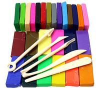 H&S Lot d'outils de modelage Sculpey en Argile polymère 650 g 26 Couleurs - Argile séchée à l'air Libre - Kit de modelage pour Enfants - Argile colorée - Pâte à Modeler au Four