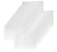 H&S Pochette Plastique A4 pour Documents - Pack de 30 - Pochette Transparente avec Fermeture à Pression - Plastiques Réutilisables et Multicolores avec Poches Rangement Papier