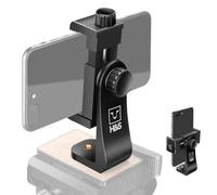 H&S Support Trepied iPhone - Pied Smartphone Universel avec Rotation à 360° pour Téléphone Portable - Adaptateur Trépied Téléphone avec Pince Réglable - Accessoires Telephone