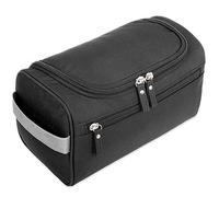 H&S Trousse de Toilette Femme & Homme - Trousses de Toilettes de Voyage Imperméable avec 3 Compartiments - Trousse a Suspendre avec Crochet en Métal - Garçon & Fille