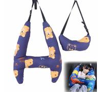 H-Shape - Kid Car Sleeping Head Support,Children on Head Support and Body Support Pillows,Baby Toddler Travel Pillows,Travel Pillows for Car Seat,Helps Improve Body and Head Comfort (Tiger)