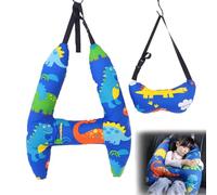 H-Shape - Kid Car Sleeping Head Support,Children on Head Support and Body Support Pillows,Baby Toddler Travel Pillows,Travel Pillows for Car Seat,Helps Improve Body and Head Comfort (Dinosaur)