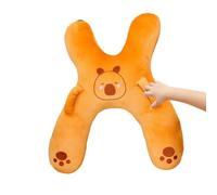 H-Shaped Kid Car Pillow - Adjustable Cartoon Neck Headrest Cushion, Air | Planes Plane Trip Passenger Support, Rest Comfort Travel Gear, Cute Cartoon Animal Design, Soft Supportive Cushion, Secure Sl
