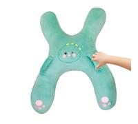 H-Shaped Kid Car Pillow - Adjustable Cartoon Neck Headrest Cushion, Air | Planes Plane Trip Passenger Support, Rest Comfort Travel Gear, Cute Cartoon Animal Design, Soft Supportive Cushion, Secure Sl