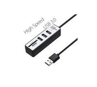 H-Speed ??2 en 1 USB3.1 OTG USB 3.0 Hub Splitter Combo 3 Ports et SD / TF Card Reader
