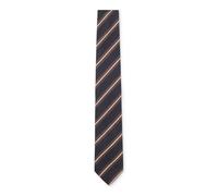 BOSS Cravate en soie mélangée à rayures en diagonale - Style H-TIE CM 7.5 262, 50571680 Marron à motif pcs.