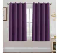 H.VERSAILTEX Rideau occultant pour salon à isolation thermique extra long 137,2 cm de long Économie d'énergie Œillets solides sur le dessus, un panneau, prune violet