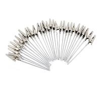 H&W 50 Pcs Pinces crocodiles en métal,Pinces crocodiles à longue queue Porte-numéros de table,Porte-cartes de table,Porte-images pour l'artisanat,les cartes,les mémos, les photos