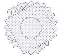 H&W Lot de 6 grands panneaux perforés transparents de 5 mm, avec 4 papiers cadeau (WA3-Z6)