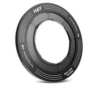 H&Y RevoRing 52-72mm à 77mm, Bague d'Adaptation pour Filtres d'Objectif Variable, Système de Montage Universel Compatible avec Les diamètres 52, 55, 58, 62, 67 et 72mm, en Noir