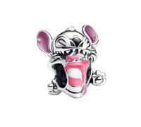 H.ZHENYUE Abalorio Charm 925 Perles En Argent Sterling Pink Dog pouravec Zircone, Breloque Compatible Européen Bracelets Collier,fête des mères Anniversaire Cadeau de Bijoux de Noël les Filles