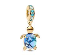 H.ZHENYUE Breloque en forme de cœur doré en argent sterling 925 pour bracelets et colliers - Pendentif en perles - Cadeau pour femme