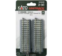 (H0) Kato Unitrack 2-141 Rail droit 123 mm 4 pc(s)