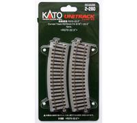 (H0) Kato Unitrack 2-280 Rail courbe 4 pc(s)