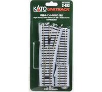 (H0) Kato Unitrack 2-853 Aiguillage, à droite 215 mm 1 pc(s)