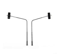 H0 Lumière de signalisation en métal en plastique pour 3 V DC AC | Lot de 3 éclairages LED adaptés à l'échelle H0 1:87, effet de signal réaliste